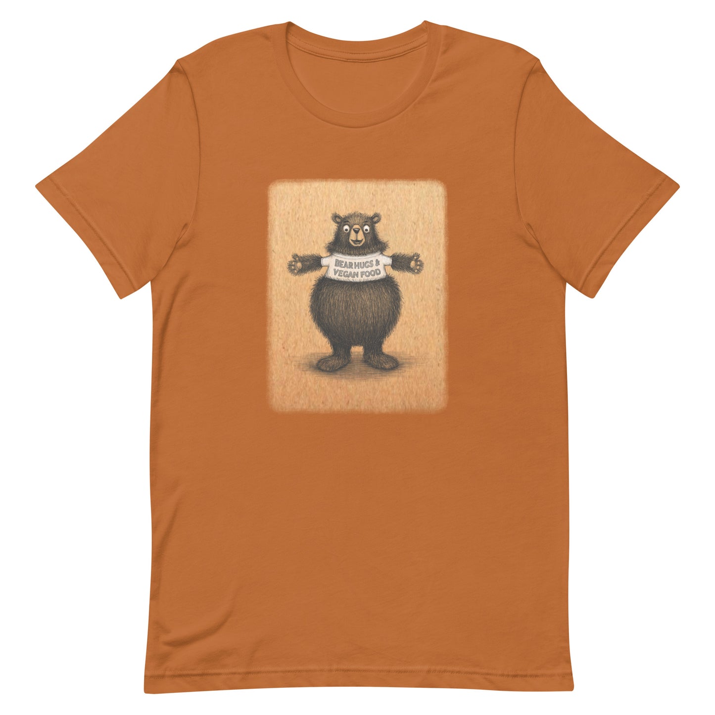 Bear Hugs and Vegan Food Classic Fit Tee