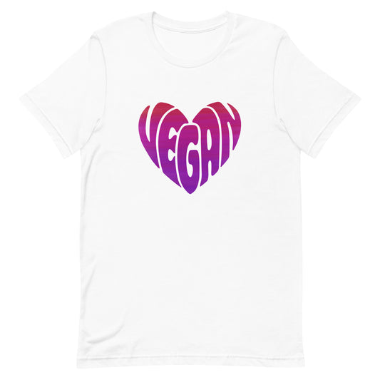 Groovy Ombre Vegan Heart Classic Fit Tee