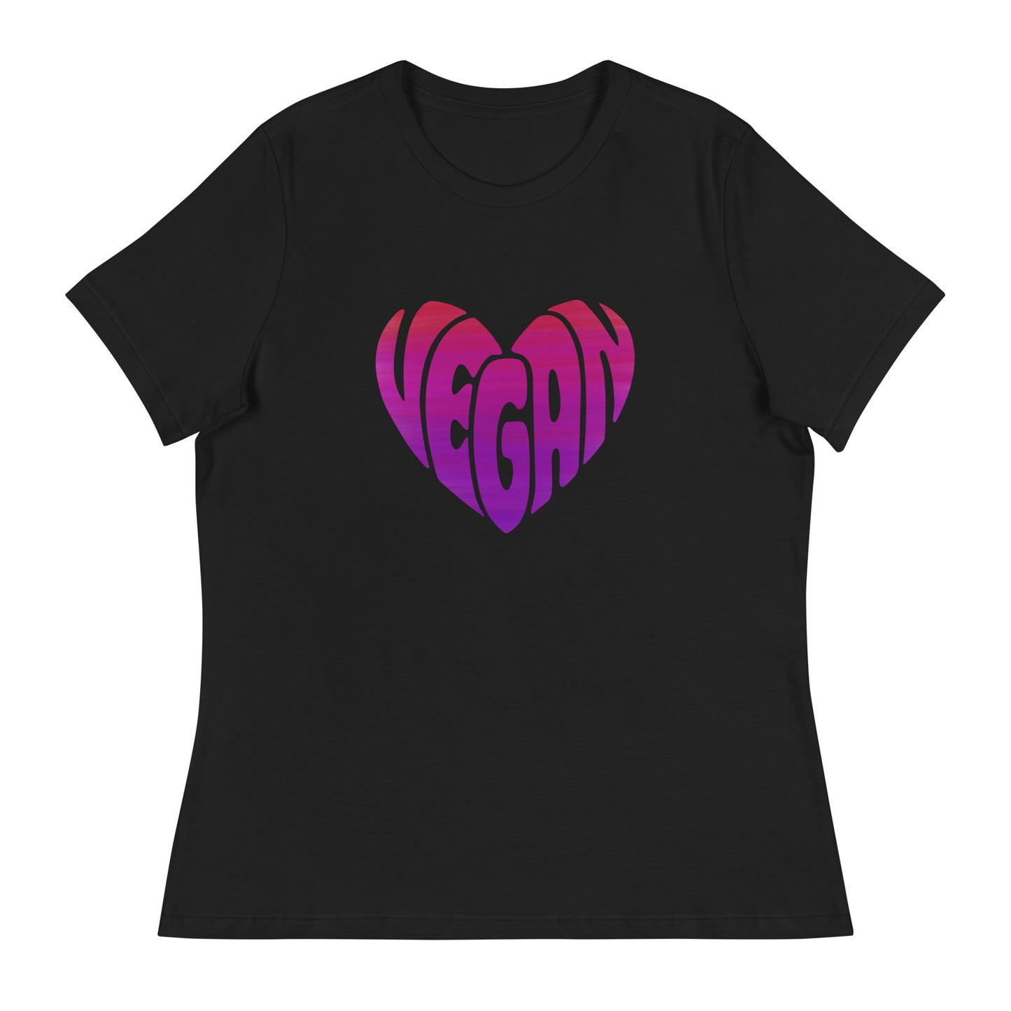 Groovy Ombre Vegan Heart Contemporary Fit Tee