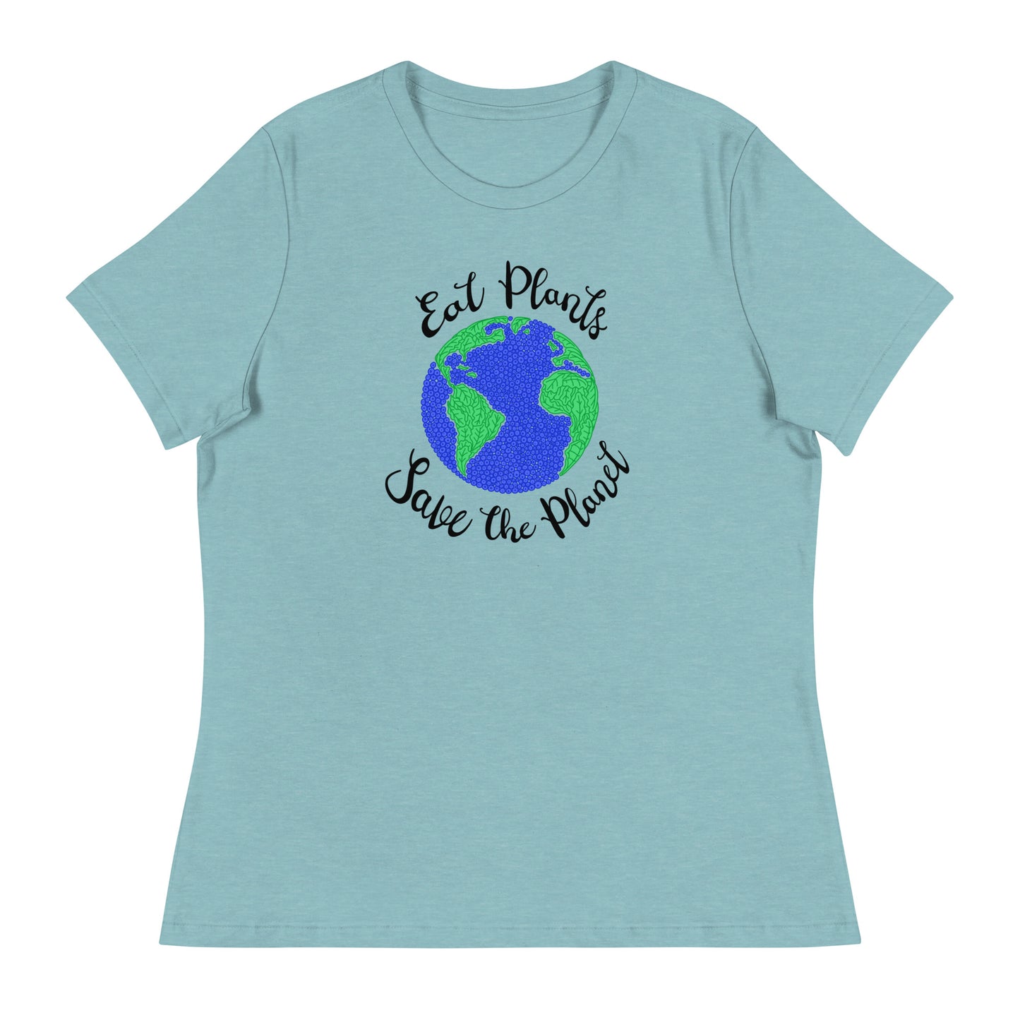 Eat Plants, Save The Planet Contemporary Fit Tee