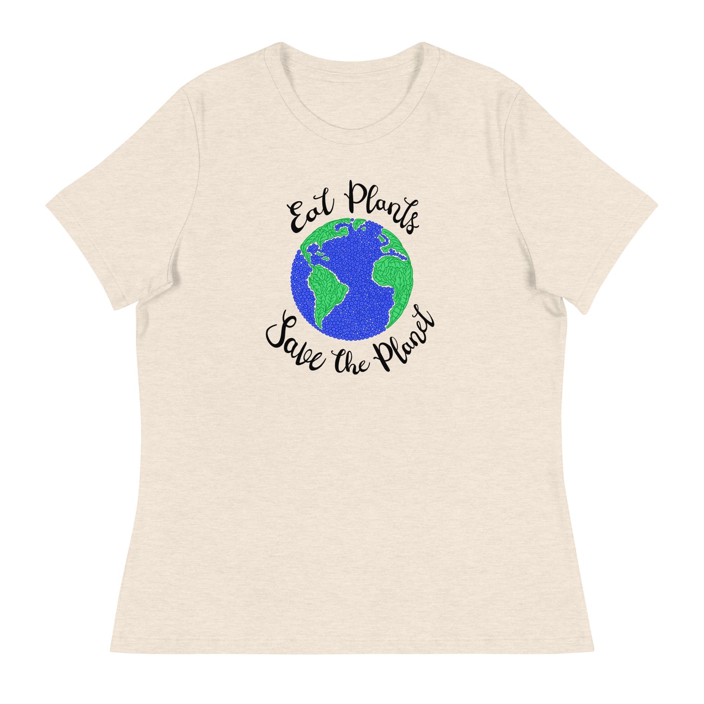 Eat Plants, Save The Planet Contemporary Fit Tee