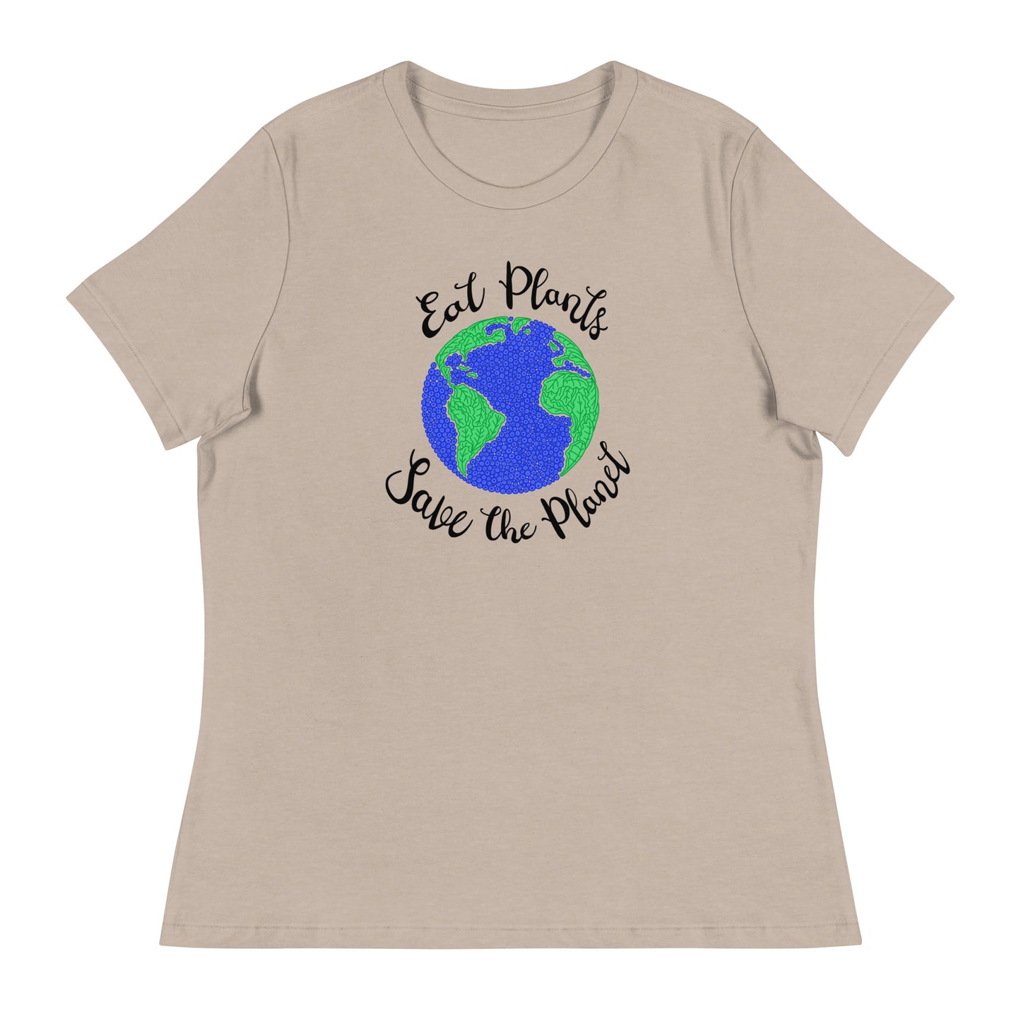 Eat Plants, Save The Planet Contemporary Fit Tee