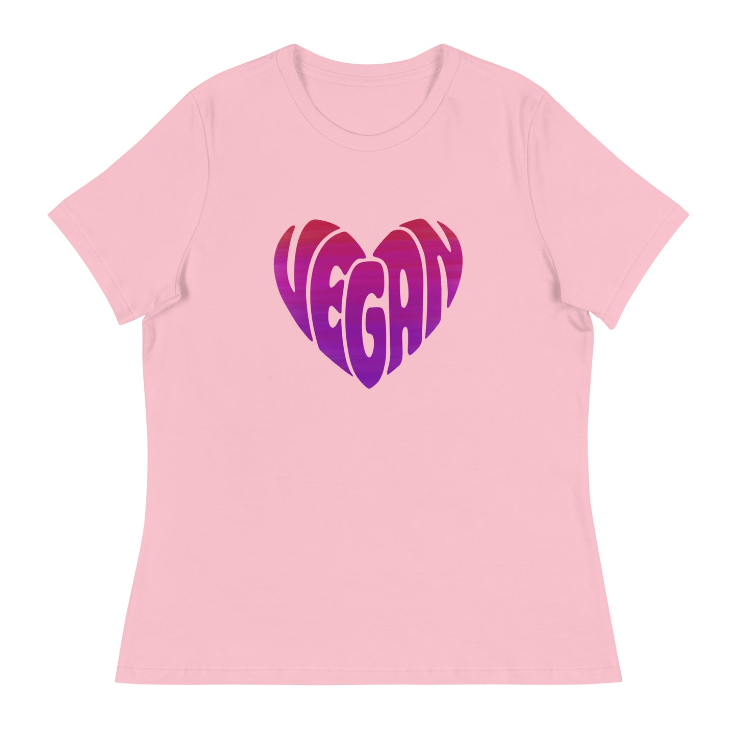 Groovy Ombre Vegan Heart Contemporary Fit Tee