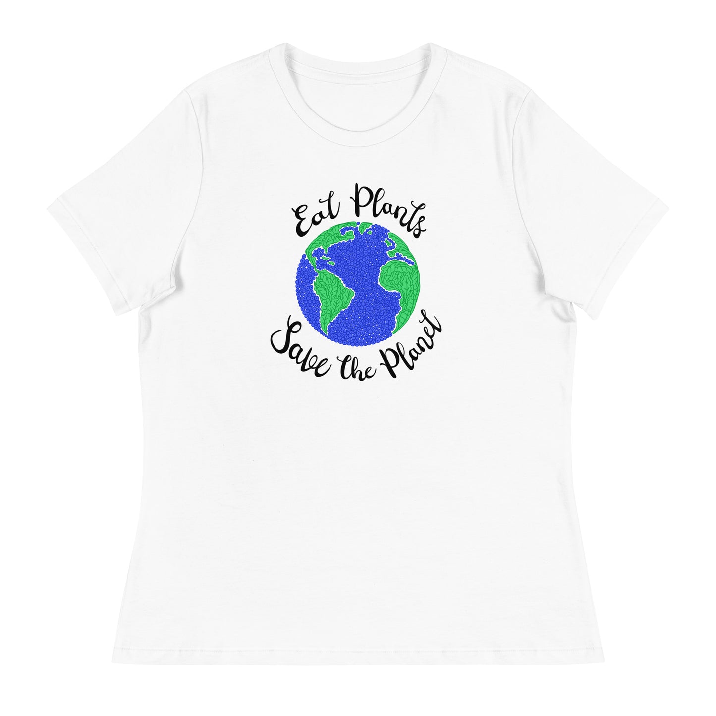 Eat Plants, Save The Planet Contemporary Fit Tee